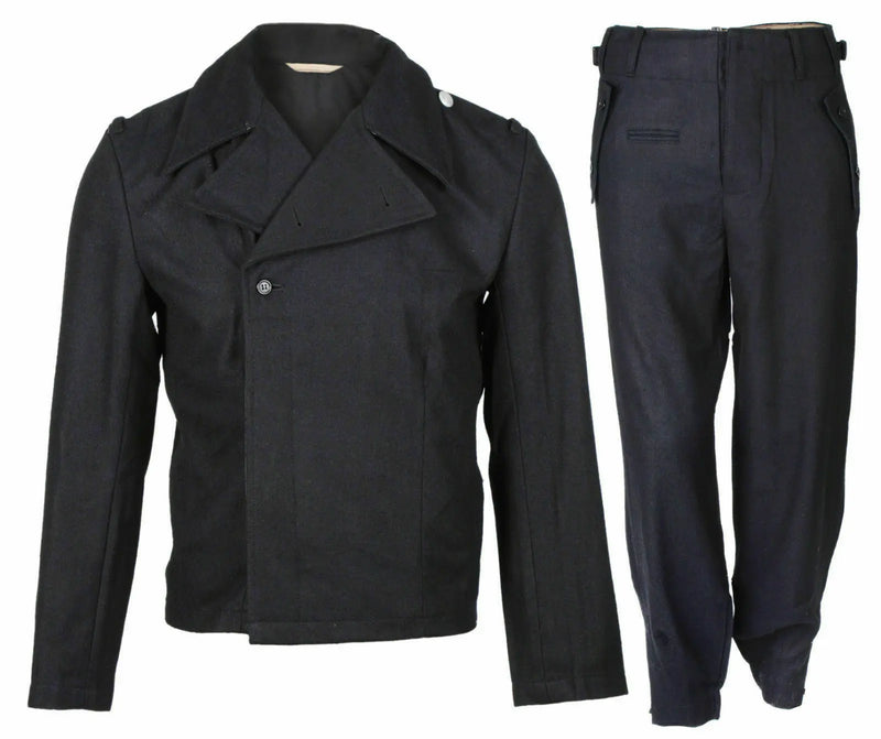 Black Wool Jacket Trousers