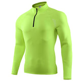 Long Sleeve Sports Shirt Stand Collar Quick Dry