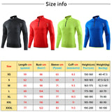 Long Sleeve Sports Shirt Stand Collar Quick Dry