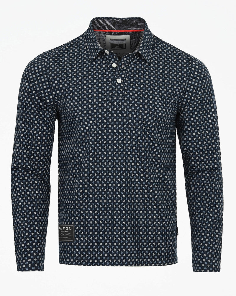 Mens Long Sleeve Golf Polo