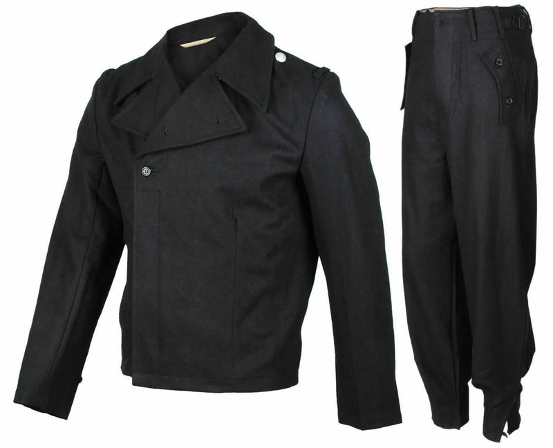 Black Wool Jacket Trousers