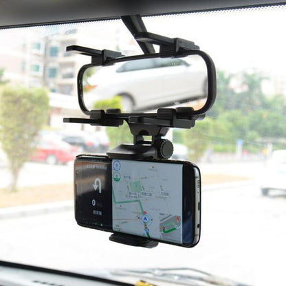 360° Rear-view Mirror Phone Mount.