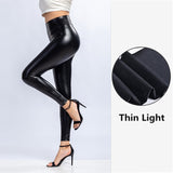 Sexy Hip Lifting Slim PU Leather Leggings