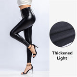 Sexy Hip Lifting Slim PU Leather Leggings